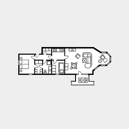 شقة Strandvillen - Mit Meerblick, 2 Schlafzimmern Und Balkon Sv-713